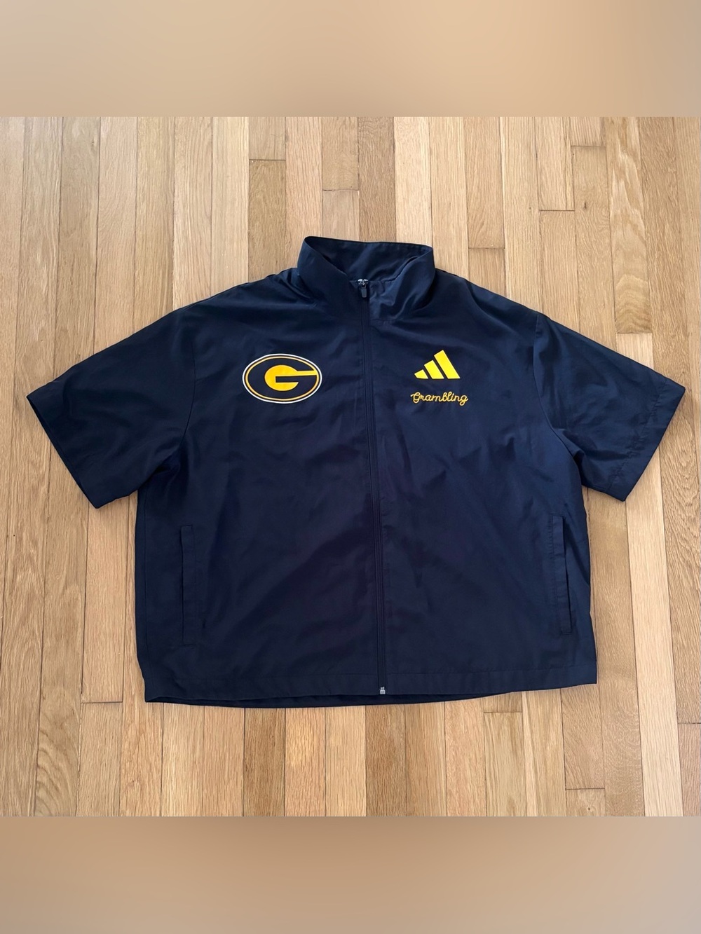 Grambling Tigers Adidas Sideline Track Jacket Mens L Black Team Player Exclusive